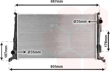 Van Wezel 15002005 - Радиатор, охлаждение двигателя autospares.lv