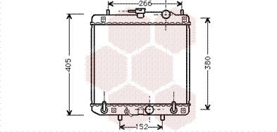 Van Wezel 11002045 - Радиатор, охлаждение двигателя autospares.lv