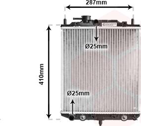 Van Wezel 11002048 - Радиатор, охлаждение двигателя autospares.lv