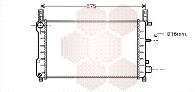 Van Wezel 18002198 - Радиатор, охлаждение двигателя autospares.lv