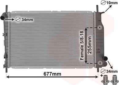 Van Wezel 18002197 - Радиатор, охлаждение двигателя autospares.lv