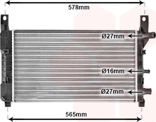 Van Wezel 18002117 - Радиатор, охлаждение двигателя autospares.lv