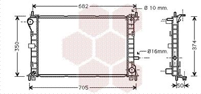 Van Wezel 18002379 - Радиатор, охлаждение двигателя autospares.lv