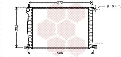 Van Wezel 18002224 - Радиатор, охлаждение двигателя autospares.lv