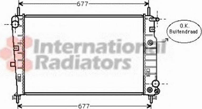 Van Wezel 18002226 - Радиатор, охлаждение двигателя autospares.lv