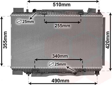 Van Wezel 18012704 - Радиатор, охлаждение двигателя autospares.lv