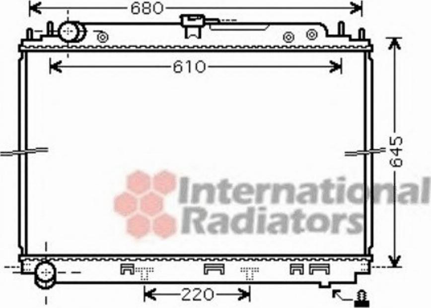 Van Wezel 13002296 - Радиатор, охлаждение двигателя autospares.lv