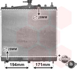 Van Wezel 13002247 - Радиатор, охлаждение двигателя autospares.lv