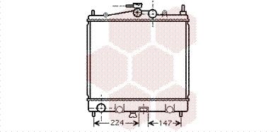 Van Wezel 13002210 - Радиатор, охлаждение двигателя autospares.lv