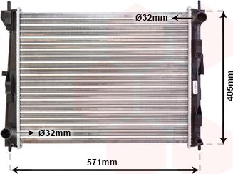 Van Wezel 13002235 - Радиатор, охлаждение двигателя autospares.lv