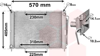 Van Wezel 1300M369 - Модуль охлаждения autospares.lv