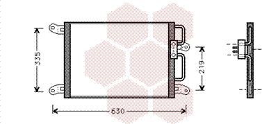 Van Wezel 17005203 - Конденсатор кондиционера autospares.lv