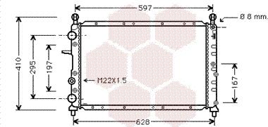 Van Wezel 17002099 - Радиатор, охлаждение двигателя autospares.lv