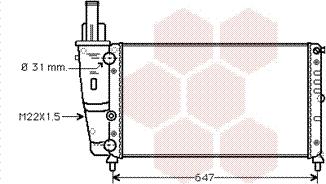 Van Wezel 17002141 - Радиатор, охлаждение двигателя autospares.lv