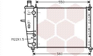 Van Wezel 17002160 - Радиатор, охлаждение двигателя autospares.lv