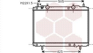 Van Wezel 17002184 - Радиатор, охлаждение двигателя autospares.lv