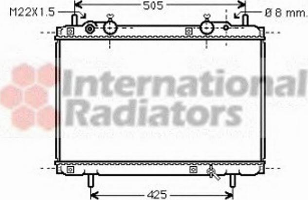 Van Wezel 17002180 - Радиатор, охлаждение двигателя autospares.lv