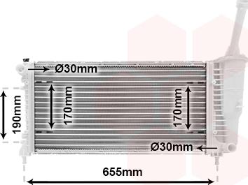 Van Wezel 17002308 - Радиатор, охлаждение двигателя autospares.lv