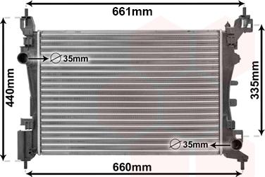 Van Wezel 17002318 - Радиатор, охлаждение двигателя autospares.lv