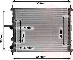 Van Wezel 17002317 - Радиатор, охлаждение двигателя autospares.lv