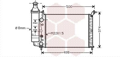 Van Wezel 17002323 - Радиатор, охлаждение двигателя autospares.lv