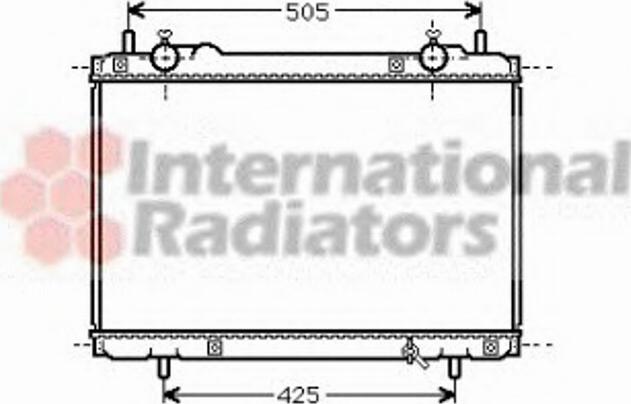 Van Wezel 17002207 - Радиатор, охлаждение двигателя autospares.lv