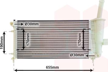 Van Wezel 17002281 - Радиатор, охлаждение двигателя autospares.lv