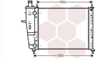 Van Wezel 17002230 - Радиатор, охлаждение двигателя autospares.lv