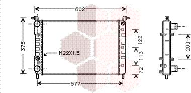 Van Wezel 17002225 - Радиатор, охлаждение двигателя autospares.lv