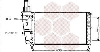 Van Wezel 17002228 - Радиатор, охлаждение двигателя autospares.lv