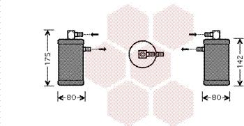 Van Wezel 1700D349 - Осушитель, кондиционер autospares.lv