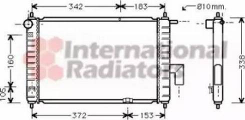 Ava Quality Cooling DW 2046 - Радиатор, охлаждение двигателя autospares.lv