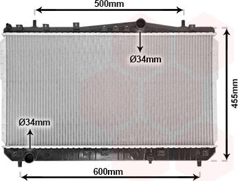 Van Wezel 81002052 - Радиатор, охлаждение двигателя autospares.lv