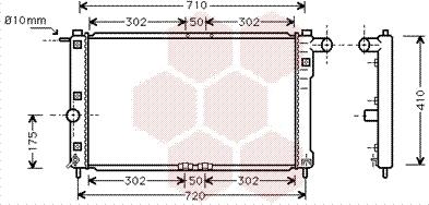 Van Wezel 81002017 - Радиатор, охлаждение двигателя autospares.lv