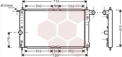 Van Wezel 81002016 - Радиатор, охлаждение двигателя autospares.lv