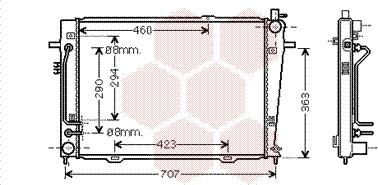 Van Wezel 83002132 - Радиатор, охлаждение двигателя autospares.lv