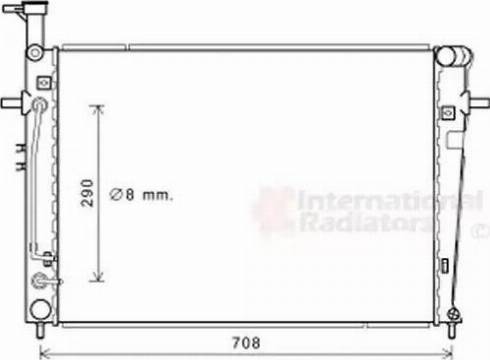 Van Wezel 83002251 - Радиатор, охлаждение двигателя autospares.lv