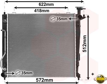 Van Wezel 83012703 - Радиатор, охлаждение двигателя autospares.lv