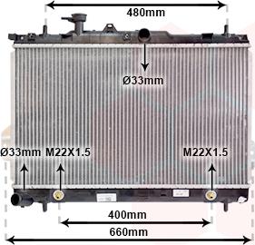 Van Wezel 82002096 - Радиатор, охлаждение двигателя autospares.lv