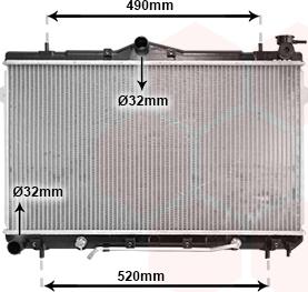 Van Wezel 82002044 - Радиатор, охлаждение двигателя autospares.lv