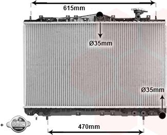 Van Wezel 82002056 - Радиатор, охлаждение двигателя autospares.lv