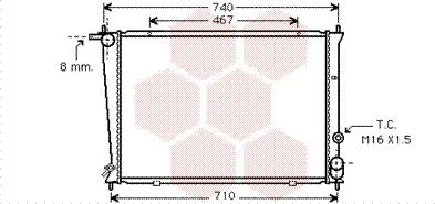 Van Wezel 82002053 - Радиатор, охлаждение двигателя autospares.lv