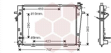 Van Wezel 82002167 - Радиатор, охлаждение двигателя autospares.lv