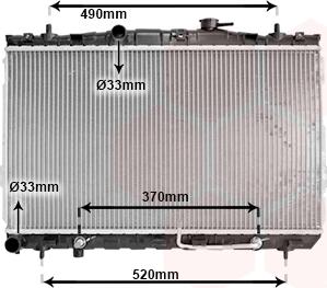 Van Wezel 82002105 - Радиатор, охлаждение двигателя autospares.lv