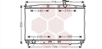 Van Wezel 82002173 - Радиатор, охлаждение двигателя autospares.lv