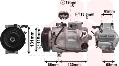 Van Wezel 8200K340 - Компрессор кондиционера autospares.lv