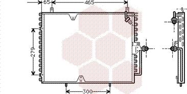 Van Wezel 30005170 - Конденсатор кондиционера autospares.lv