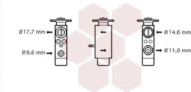 Van Wezel 30001098 - Расширительный клапан, кондиционер autospares.lv