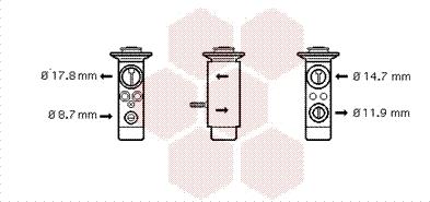 Van Wezel 30001093 - Расширительный клапан, кондиционер autospares.lv