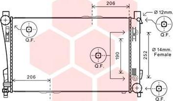 Van Wezel 30002589 - Радиатор, охлаждение двигателя autospares.lv